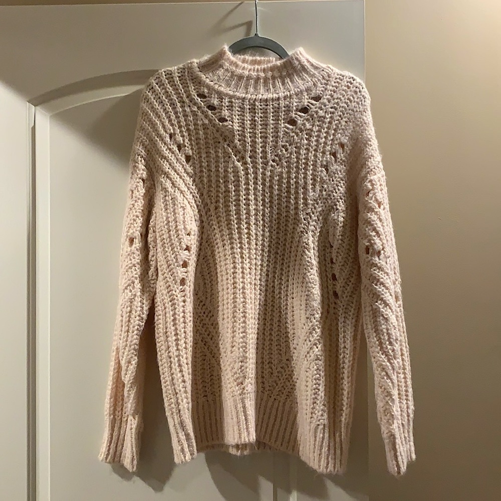 Loft Knit Sweater (Blush Pink)